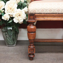 Load image into Gallery viewer, x SOLD Pair of Chairs, Church Hall Chairs, Antique French Walnut and Fabric Chairs. B10372