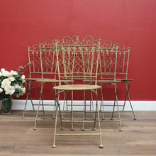 Load image into Gallery viewer, Set of Six Iron Garden Chairs, Outdoor Chairs, Café Chairs in the French Style B11087