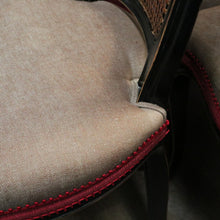 Load image into Gallery viewer, x SOLD Set of Six Antique French Chinoiseries Inspired Dining Kitchen Chairs, Cane Backs B11253