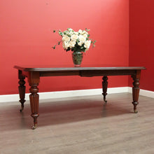 Load image into Gallery viewer, x SOLD Antique Extension Dining Table, English Mahogany 2 Leaf Extension Dining Table. B10407