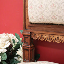 Load image into Gallery viewer, x SOLD Pair of Chairs, Church Hall Chairs, Antique French Walnut and Fabric Chairs. B10372