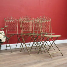 Load image into Gallery viewer, x SOLD Set of Six Iron Garden Chairs, Outdoor Chairs, Café Chairs in the French Style B11087