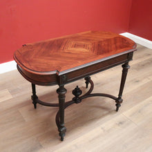 Load image into Gallery viewer, x SOLD Antique French Rosewood Sofa Table, Centre Table, Cross Stretcher Office Desk B11074
