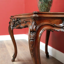 Load image into Gallery viewer, x SOLD Antique French Walnut Centre Table, Hall, Foyer, Sofa Table Carved Apron & Legs  B10644