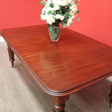 Load image into Gallery viewer, x SOLD Antique Extension Dining Table, English Mahogany 2 Leaf Extension Dining Table. B10407