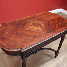 Load image into Gallery viewer, x SOLD Antique French Rosewood Sofa Table, Centre Table, Cross Stretcher Office Desk B11074