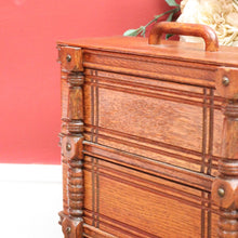 Load image into Gallery viewer, x SOLD Antique Singer Sewing Machine Chest of drawers, Stackable 3 Drawer Chest, Handle B11223