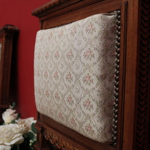 Load image into Gallery viewer, x SOLD Pair of Chairs, Church Hall Chairs, Antique French Walnut and Fabric Chairs. B10372