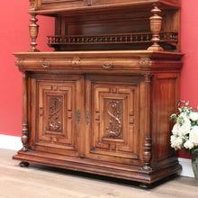 Load image into Gallery viewer, x SOLD Antique French Walnut Bookcase, French Two Height China Cabinet, Hall Cupboard B10806