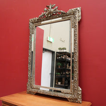 Load image into Gallery viewer, x SOLD Antique French Wall Mirror, Gilt Timber and Gesso Frame. Bird, Torch, Quiver B11179