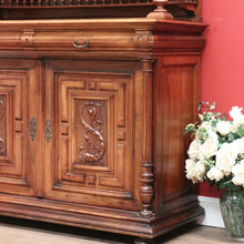 Load image into Gallery viewer, x SOLD Antique French Walnut Bookcase, French Two Height China Cabinet, Hall Cupboard B10806