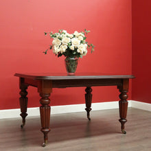Load image into Gallery viewer, x SOLD Antique Extension Dining Table, English Mahogany 2 Leaf Extension Dining Table. B10407