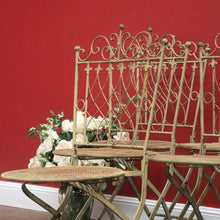 Load image into Gallery viewer, x SOLD Set of Six Iron Garden Chairs, Outdoor Chairs, Café Chairs in the French Style B11087