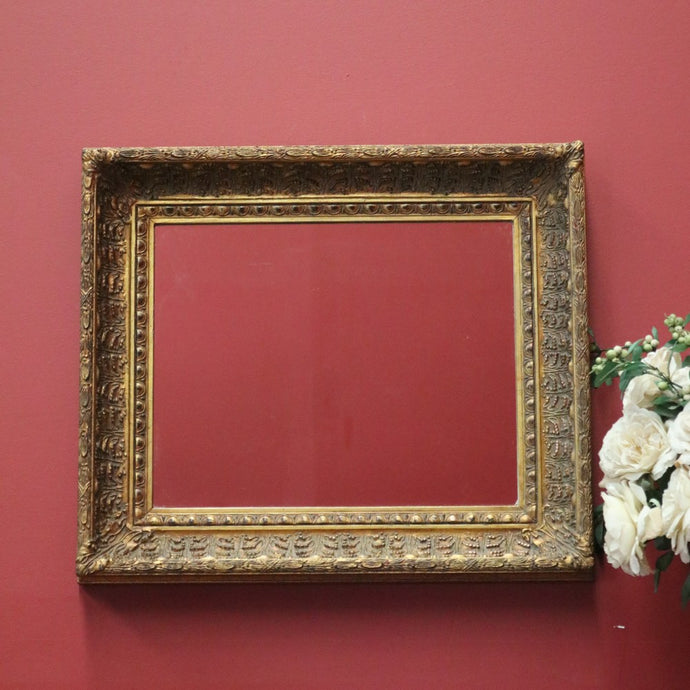 Gilt Frame Rectangular Early Mirror, Landscape or Portrait Hanging Wall Mirror B11000