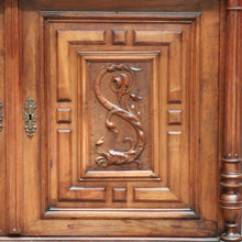 Load image into Gallery viewer, x SOLD Antique French Walnut Bookcase, French Two Height China Cabinet, Hall Cupboard B10806