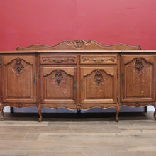 Load image into Gallery viewer, x SOLD Antique French Sideboard French Oak Breakfront 4 Door Sideboard Cabinet Cupboard B10946
