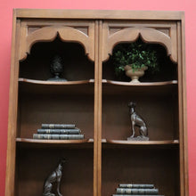 Load image into Gallery viewer, x SOLD Vintage Van Treight, Drexel Bookcase Cabinet, Gothic Style Display Open Cupboard. B10290