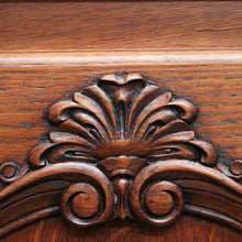 Load image into Gallery viewer, x SOLD French Breakfront 4 Door Oak Sideboard Cabinet with 2 Drawers Parquetry Top B10459
