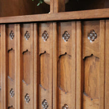 Load image into Gallery viewer, x SOLD Vintage Van Treight, Drexel Bookcase Cabinet, Gothic Style Display Open Cupboard. B10290