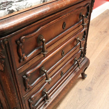 Load image into Gallery viewer, x SOLD Antique French Chest of Drawers, Lamp Table, Hall Cabinet, Marble Top Chest B10569