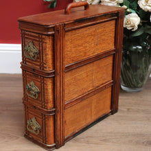 Load image into Gallery viewer, x SOLD Antique Singer Sewing Machine Chest of drawers, Stackable 3 Drawer Chest, Handle B11223