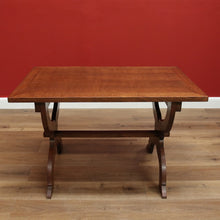 Load image into Gallery viewer, x SOLD Antique French Oak Table, Foyer Entry Table, Desk. Cross Pedestal Dining Table B10561