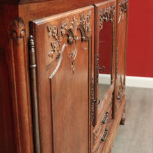 Load image into Gallery viewer, x SOLD Antique French Sideboard, Buffet Linen Press Cabinet Hall Cupboard Large Storage. B9796
