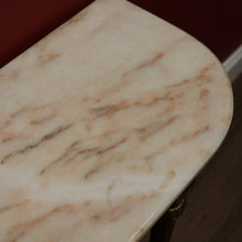 Load image into Gallery viewer, x SOLD Vintage Italian Walnut, Marble and Gilt Brass Hall Table, Lamp or Side Table B11252