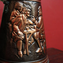 Load image into Gallery viewer, x SOLD Antique French Copper and Brass Coal Scuttle, Umbrella Holder, Pressed Metal Jug. B10119