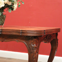 Load image into Gallery viewer, x SOLD Antique French Oak Two Leaf Dining or Kitchen Table, parquetry Table Top B11226