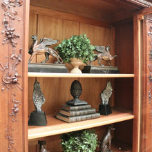 Load image into Gallery viewer, x SOLD Antique French Walnut Bookcase, French Linen Press or Walnut China Cabinet Glass B11111