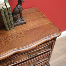 Load image into Gallery viewer, x SOLD Antique French Chest of Drawers, Oak 3 Drawer Hall Cabinet, Foyer Chest Drawers B10572
