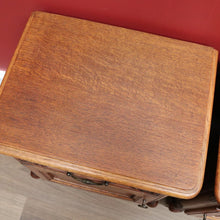 Load image into Gallery viewer, x SOLD Pair of Vintage French Lamp Tables or Bedside Tables Drawer and Cupboard Storage B10664