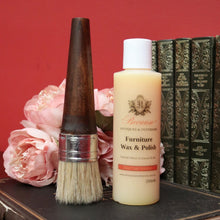 Load image into Gallery viewer, Cleaning Pack - 1 x 250mls Bottle of Because Wax and Polish and 1 x 20cm Natural Bristle Polishing Brush