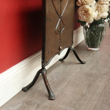 Load image into Gallery viewer, x SOLD Antique French Art Nouveau Fire Screen, Copper Fire Screen with Handles. B10390