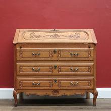 Load image into Gallery viewer, x SOLD Antique French Chest of Drawers Desk, 3 Drawer Writing Bureau Office Desk Chest B10712