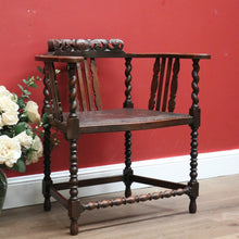 Load image into Gallery viewer, x SOLD Antique French Armchair, Office Chair, Desk Chair, U Shaped Bedroom, Hall Chair B10784