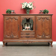 Load image into Gallery viewer, x SOLD Antique French Sideboard, Buffet Linen Press Cabinet Hall Cupboard Large Storage. B9796