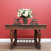 Load image into Gallery viewer, Antique French Desk, Stretcher Base Desk or Table for Four. Antique Office Desk B10870
