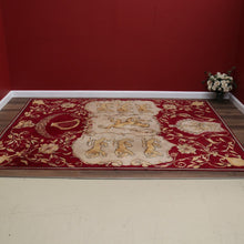Load image into Gallery viewer, x SOLD Antique Handmade Rug, c1952 Coronation of Her Majesty Queen Elizabeth II Rug. B11093