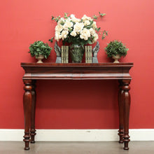 Load image into Gallery viewer, x SOLD Antique English Mahogany Hall Table With 2 Drawers to the Apron, Side Table. B10384