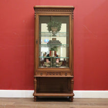 Load image into Gallery viewer, Antique French China Cabinet, Glass and Walnut Antique French Display Cupboard B11141