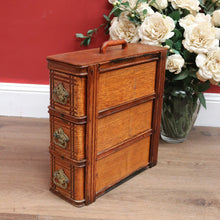 Load image into Gallery viewer, x SOLD Antique Singer Sewing Machine Chest of drawers, Stackable 3 Drawer Chest, Handle B11223