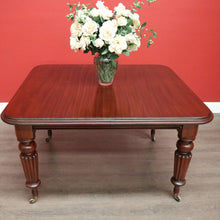 Load image into Gallery viewer, x SOLD Antique Extension Dining Table, English Mahogany 2 Leaf Extension Dining Table. B10407