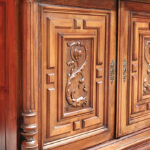 Load image into Gallery viewer, x SOLD Antique French Walnut Bookcase, French Two Height China Cabinet, Hall Cupboard B10806