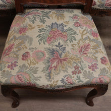 Load image into Gallery viewer, x SOLD Set of 6 Antique French Dining Chairs, 6 Kitchen Chairs, Tapestry Seat Chairs B11023