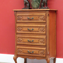 Load image into Gallery viewer, x SOLD Vintage French Chest of Drawers, Lingerie Chest, Hall Cupboard, Oak Tall Boy B10953