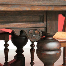 Load image into Gallery viewer, x SOLD Antique French Table, French Oak 2 Leaf Extension Dining Kitchen Table Stretcher B10449