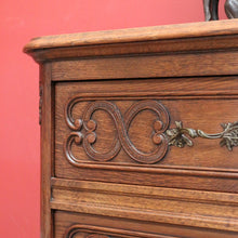 Load image into Gallery viewer, x SOLD Antique French Oak Chest of Drawers, Antique French Hall Cupboard with Drawer B10866