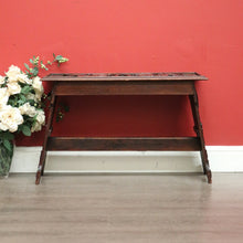 Load image into Gallery viewer, Antique English Table, Lamp Side Table Japanese Dragon Relief Carving to Bench